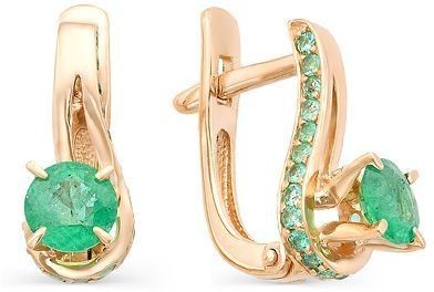 Серьги с изумрудами 2160424