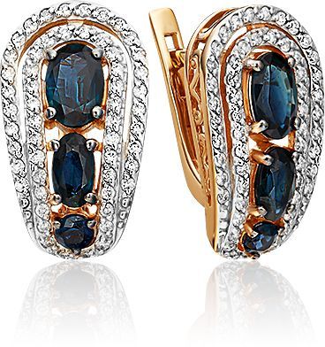 Серьги с сапфиром 2440433