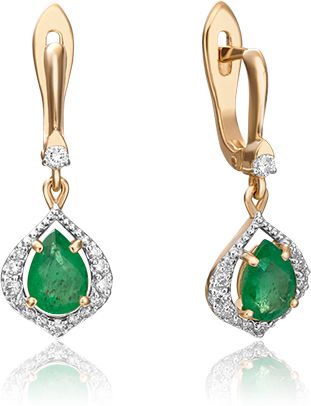 Серьги с изумрудами 2443355