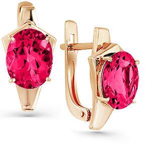 Серьги с корундами 2136962