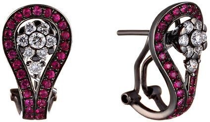 Серьги с рубинами E32931B_RU_BLK