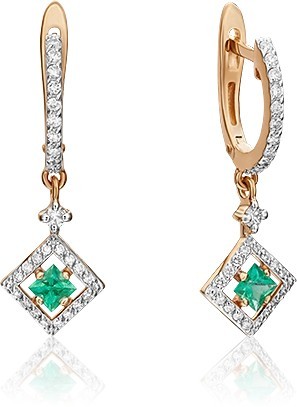 Серьги с изумрудами 2444406