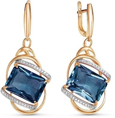 Серьги с топазами 2260355