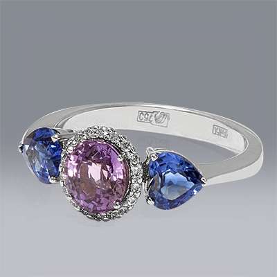 Кольцо с Сапфиром aФантазияa