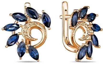 Серьги с сапфиром 2004102