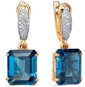 Серьги с топазами 2260769