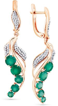 Серьги с агатами 2135026