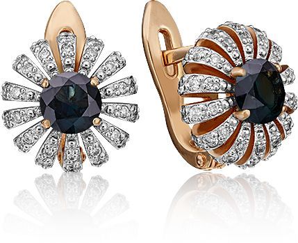 Серьги с сапфиром 2440443