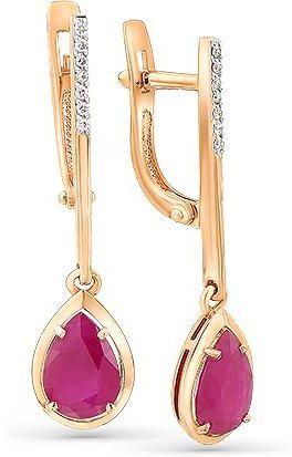 Серьги с рубинами 2168893