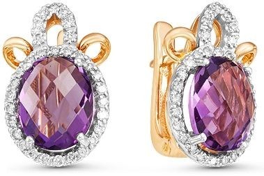 Серьги с аметистами 2260763