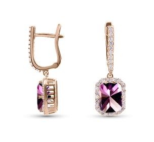 Серьги с аметистами 1000808211651