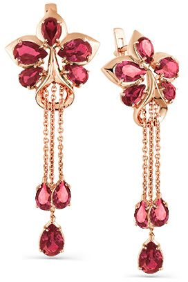 Серьги с корундами 2135283