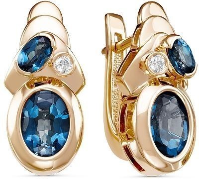 Серьги с топазами 2260361