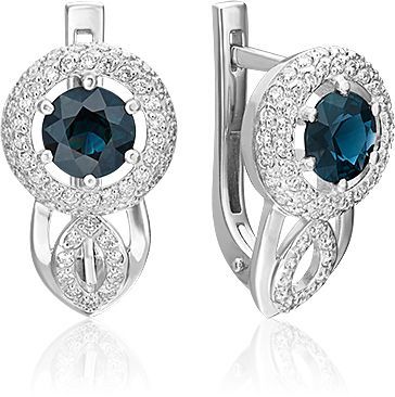 Серьги с сапфиром 2442714