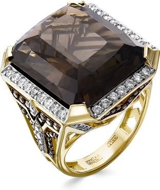 Кольцо с раухтопазом 2261446