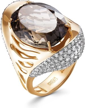 Кольцо с раухтопазом 2261223