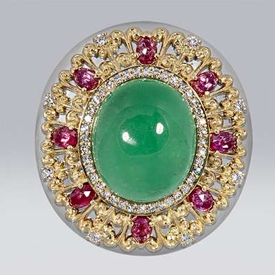 Кольцо с Изумрудом aФлоренцияa