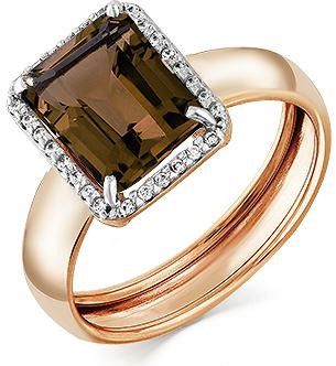 Кольцо с раухтопазом 2138891