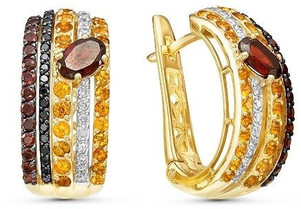 Серьги с Гранатами 2260377
