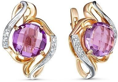 Серьги с аметистами 2260771