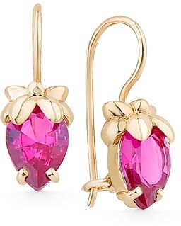 Серьги с корундами 2135620