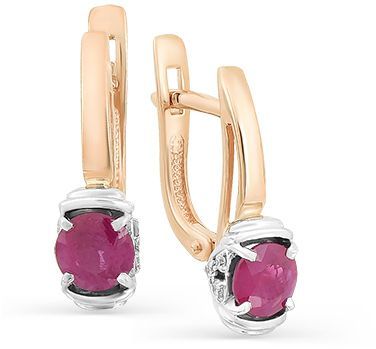 Серьги с рубинами 2164822