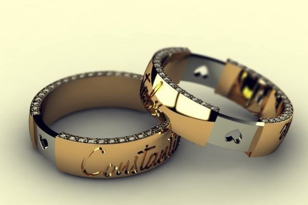 Обручальные кольца: необычный дизайн и качественное исполнение