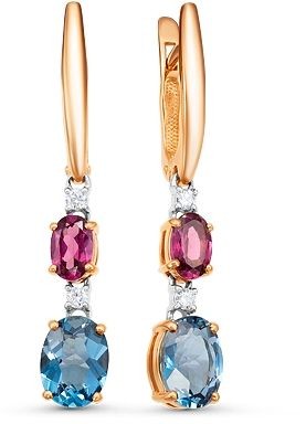 Серьги с топазами 2260871