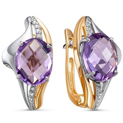 Серьги с аметистами 2261354