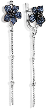 Серьги с сапфиром 2166808