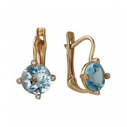 Серьги с аметистами С16С3133279