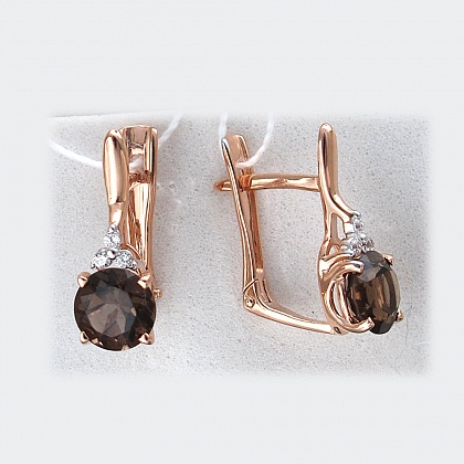 Серьги с кварцем С16С3133256ДК