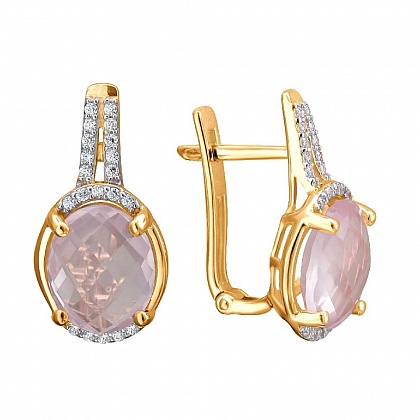 Серьги с кварцем 01С3112172Р-5