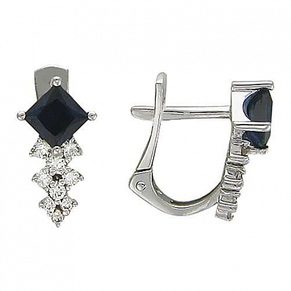 Серьги с рубинами 01С625401