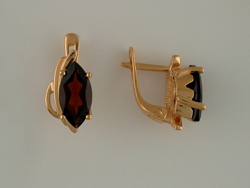 Серьги с Гранатами 01с313810