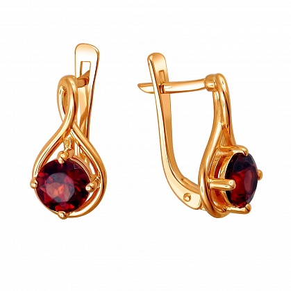 Серьги с Гранатами 01С3111600-3