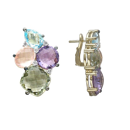 Серьги с топазами 01С6312562-1