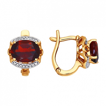 Серьги с Гранатами 723705