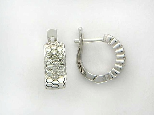 Серьги с бриллиантами 01С674728Z