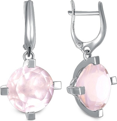 Серьги с кварцем 2381870