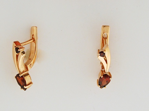 Серьги с Гранатами 45С312758