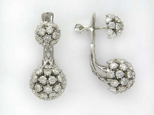 Серьги с бриллиантами 01С674382L