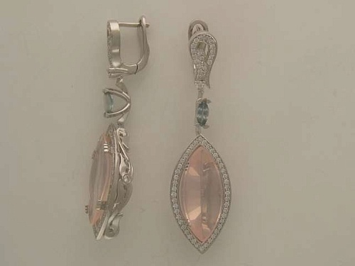 Серьги с Гранатами 01С673190