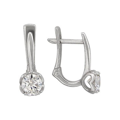 Серьги с кристаллами Сваровски 01С129297