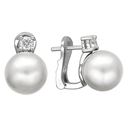 Серьги с жемчугами 01С6212773-1