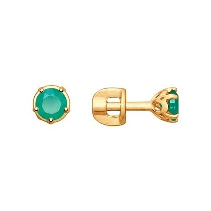Серьги с агатами 725455