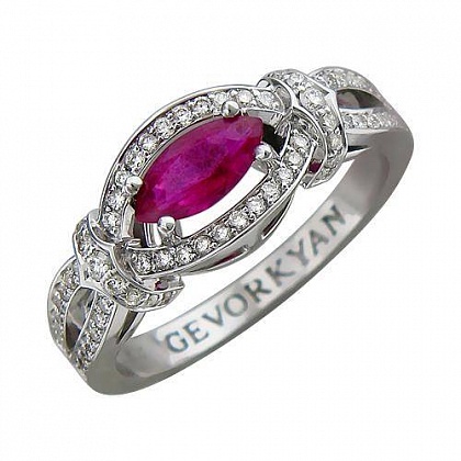 Кольцо с Рубином 01К677988-1