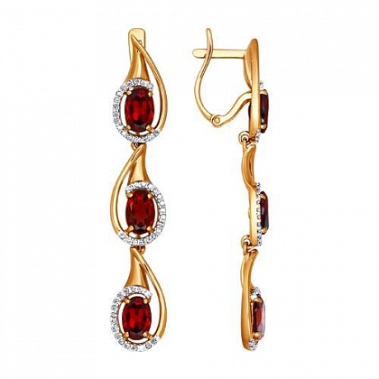 Серьги с Гранатами 723231