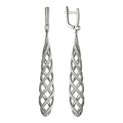 Серьги с бриллиантами 01С676380L