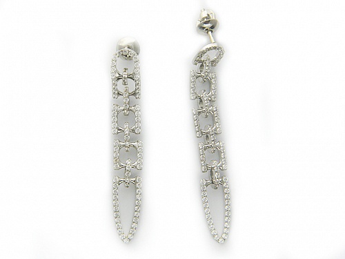Серьги с Фианитом 01С124863